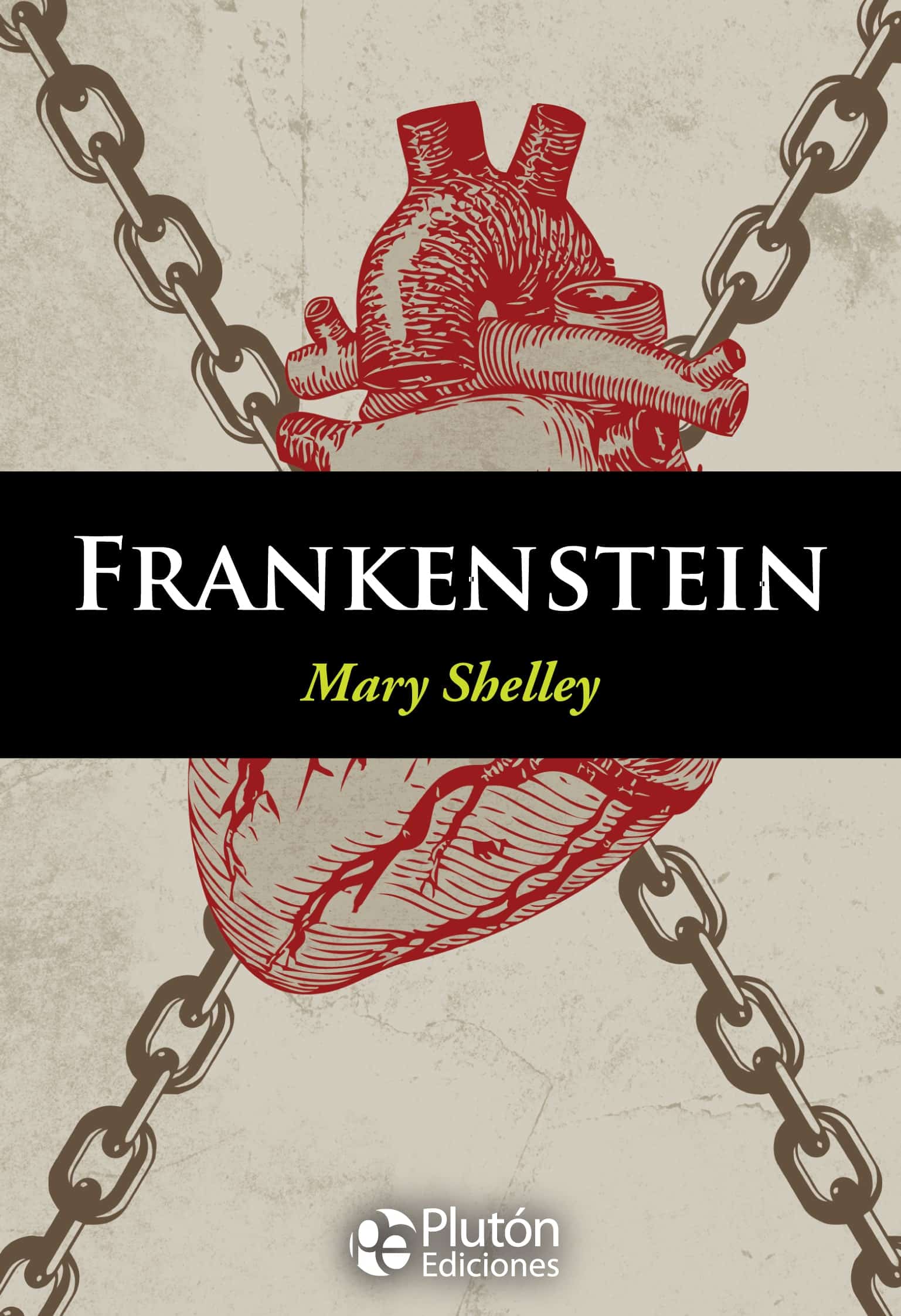 Portada de Frankenstein de Mary Shelley